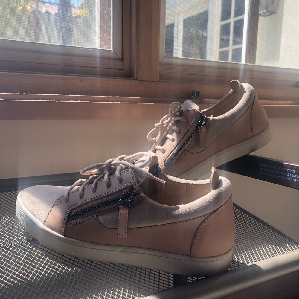 Giuseppe Zanotti Two Tone Zip Side Loafers Shoes